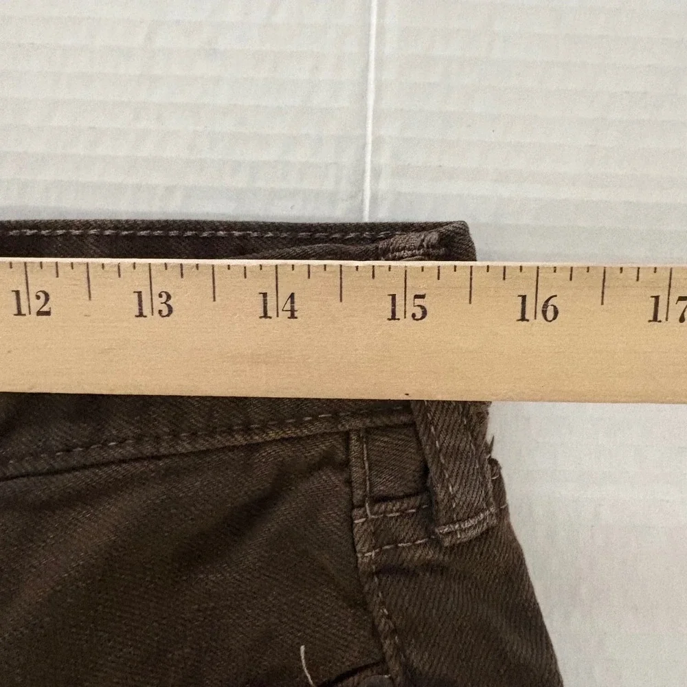 Abercrombie & Fitch Skinny Pants Mens Brown Button Fly 31x31 Pants Casual
